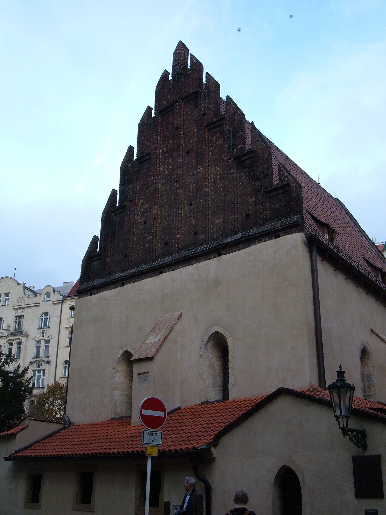 Front façade of the Old-New Synagogue in Josefov